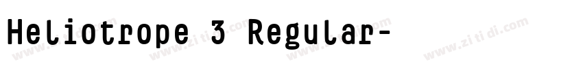 Heliotrope 3 Regular字体转换